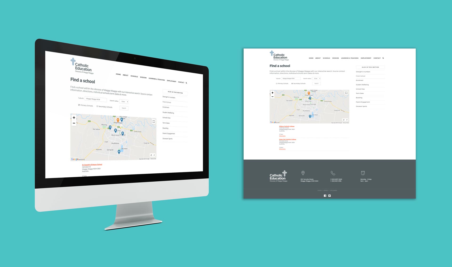 design-counsel-project-web-design-dynamic-school-directory-catholic-diocese-wagga-wagga
